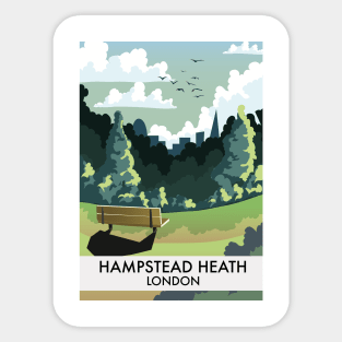 Hampstead Heath London Sticker